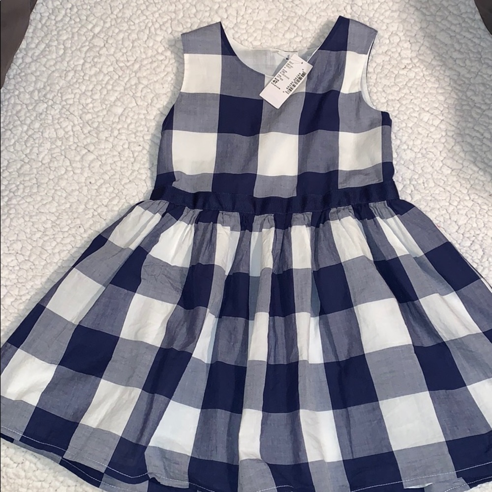 Blue & White Gingham Dress for Toddlers 💗